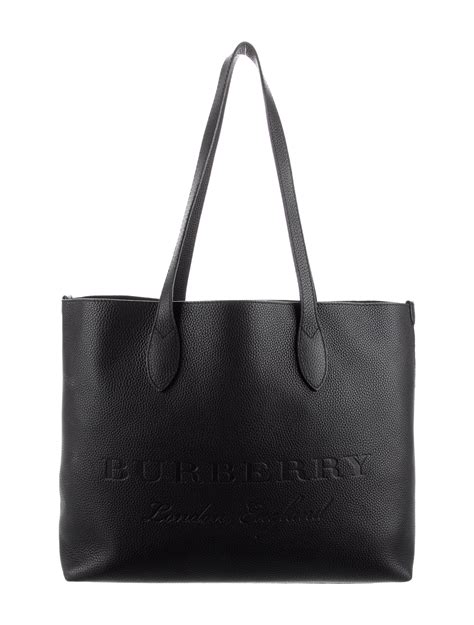 Burberry Remington Embossed Leather Tote 